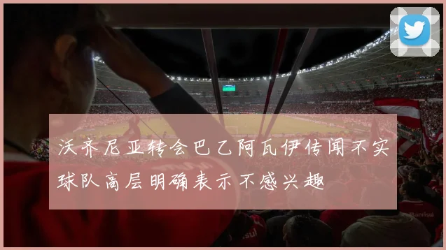 沃齐尼亚转会巴乙阿瓦伊传闻不实球队高层明确表示不感兴趣